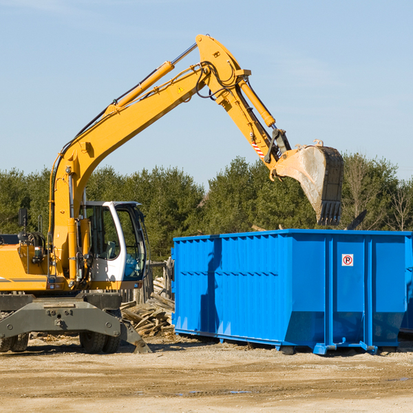 are there any restrictions on where a residential dumpster can be placed in Avalon